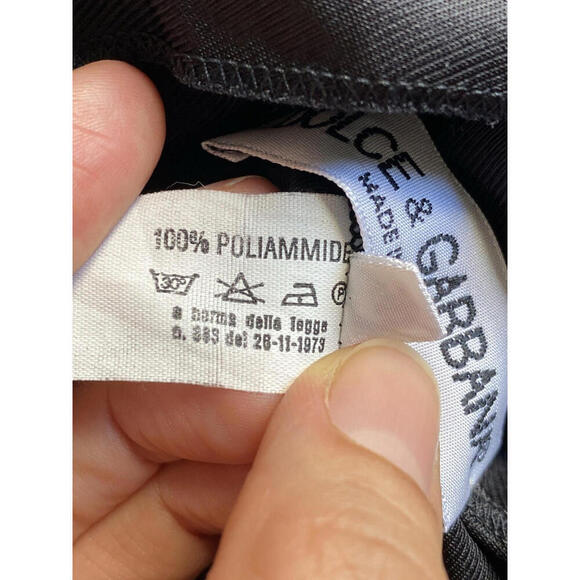 Vintage DOLCE & GABBANA 1980's Black Lace Satin Chemise Slip Dress IT-38 US-2 - Picture 11 of 11